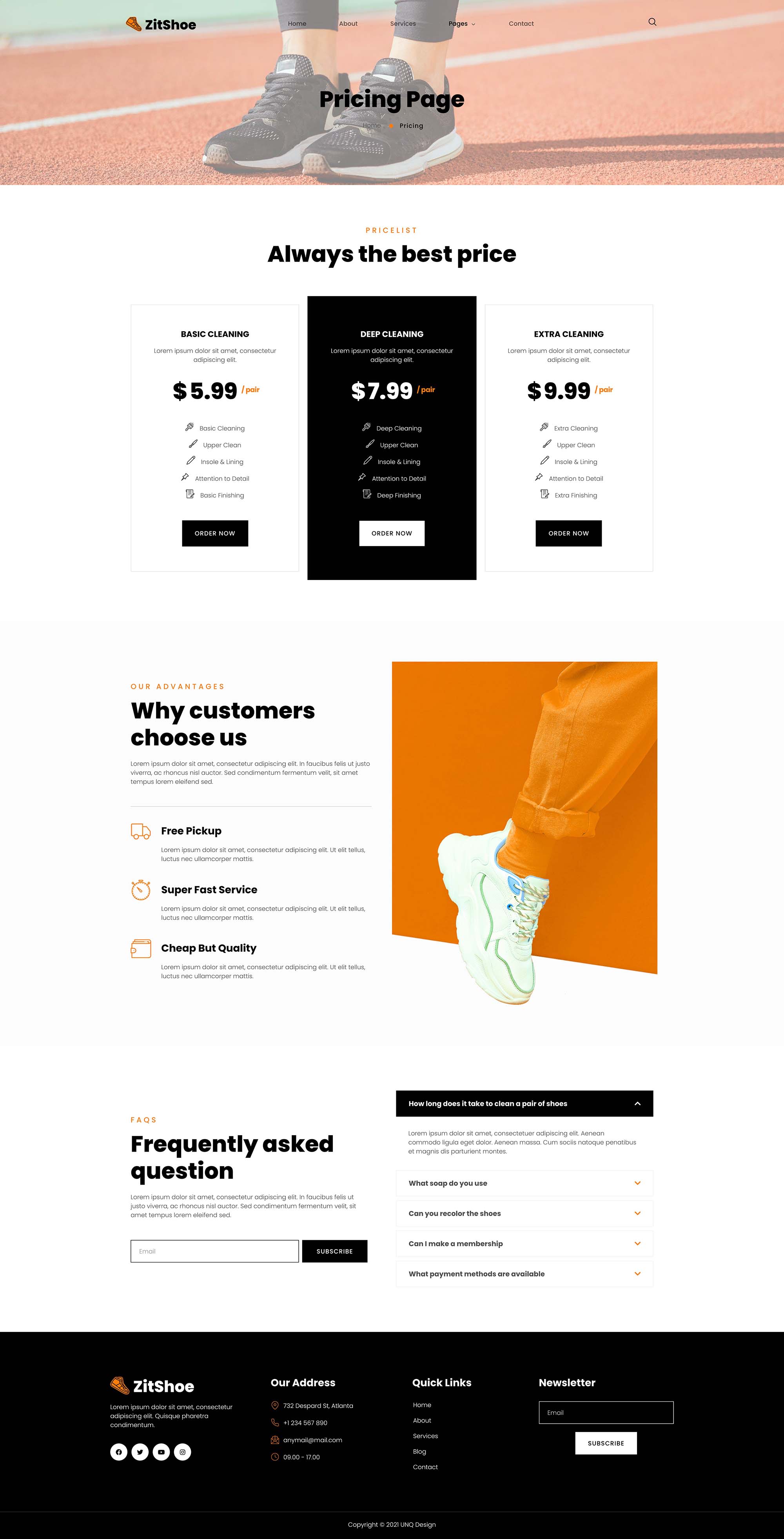 Zoeclean – Shoe Cleaning & Shop Elementor Template Kit