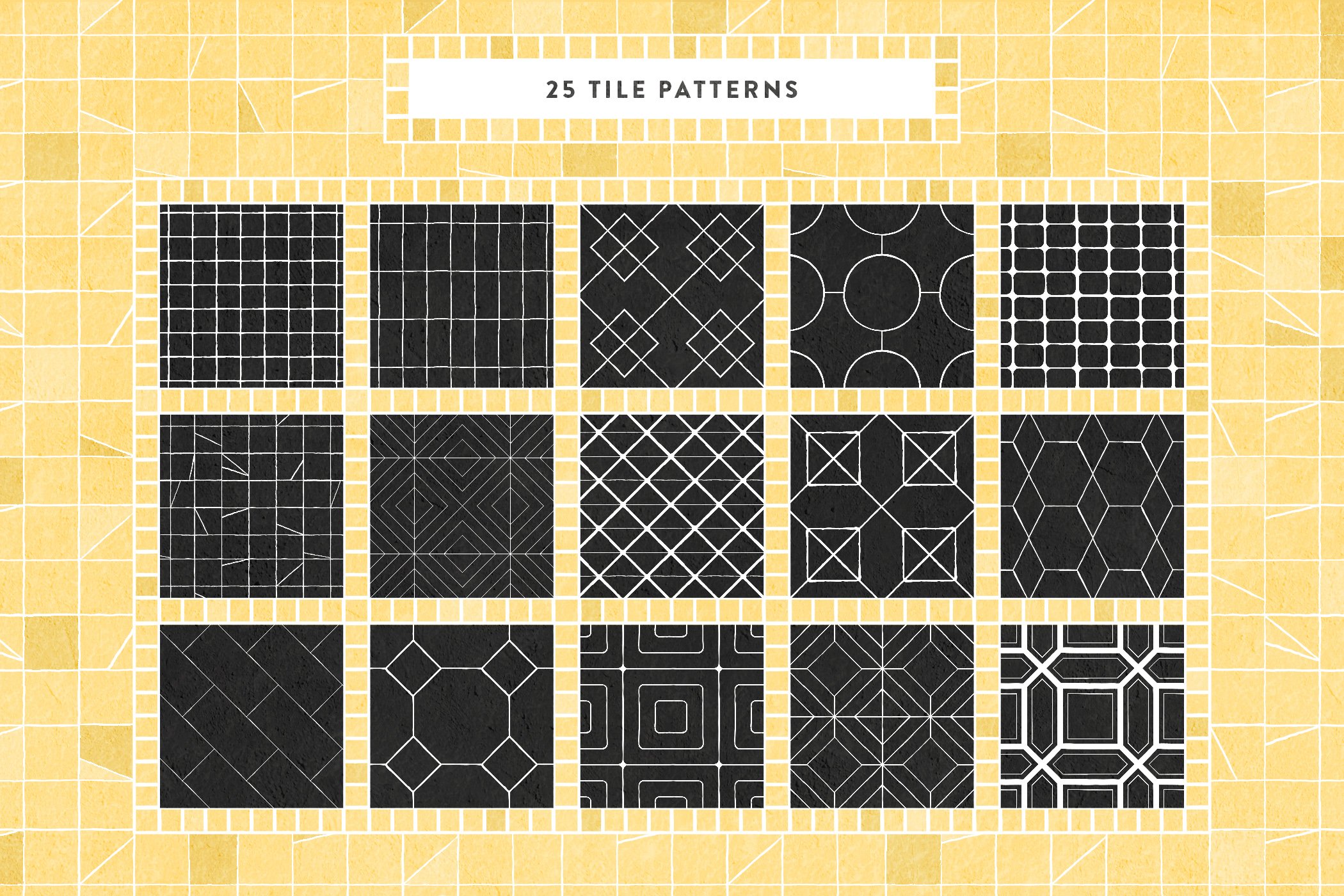 Mosaic Tile Illustrator Brushes, Addons GraphicRiver