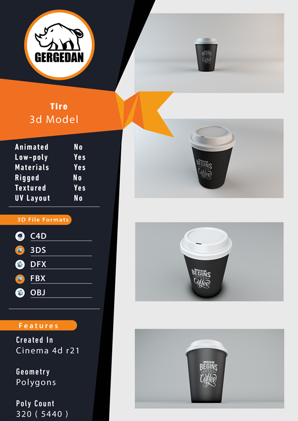 Coffee Cup - 3Docean 32668775
