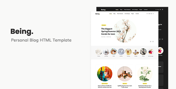 Incredible Being - Personal Blog HTML Template