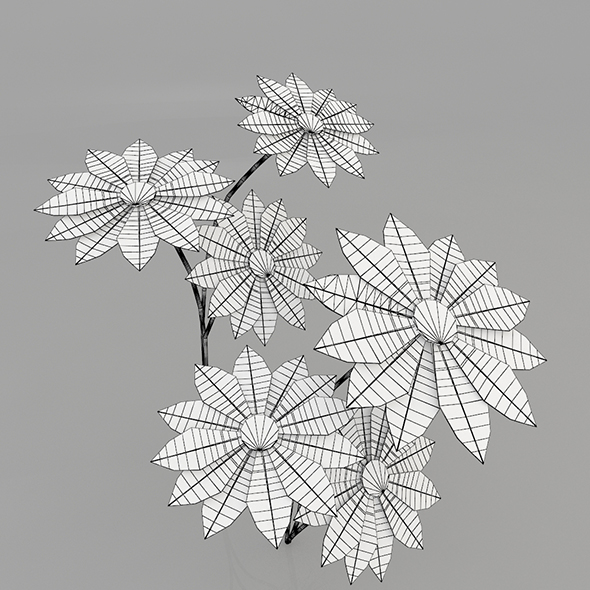 Origami Flower - 3Docean 32678006