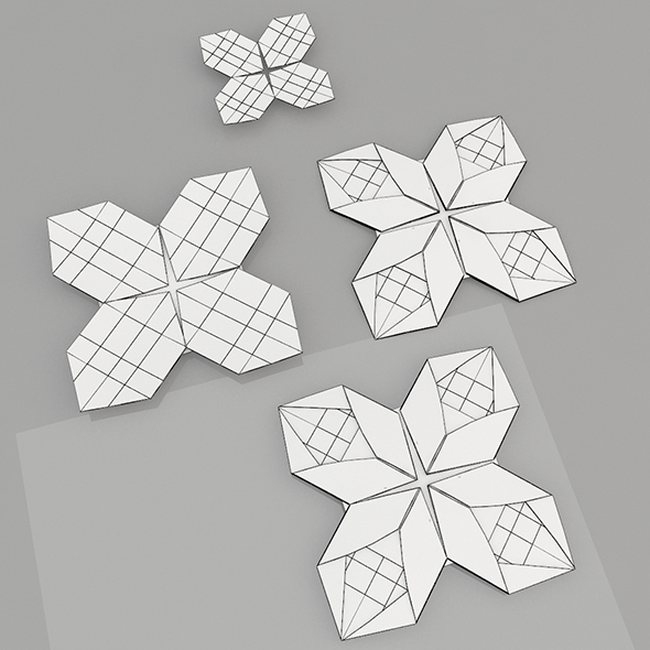 Origami Flower - 3Docean 32678170
