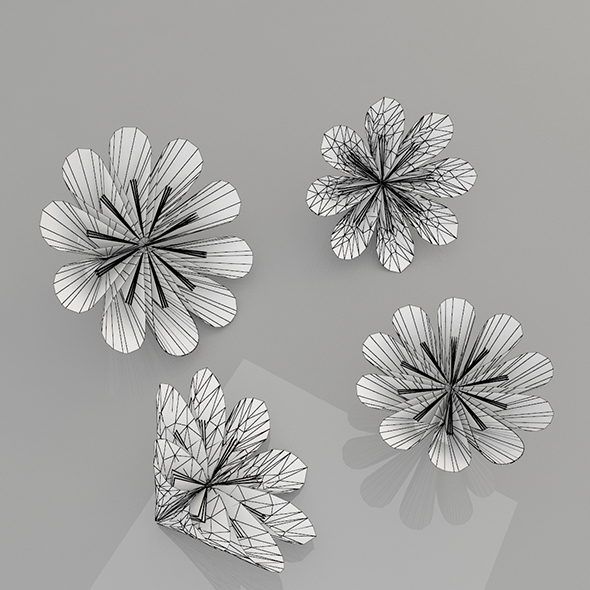 Origami Flower - 3Docean 32678313