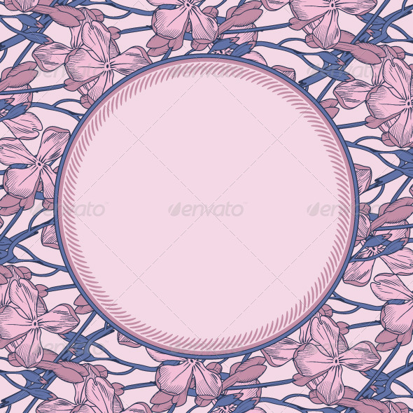 Vector Decorative Floral Frame - Borders Decorative
