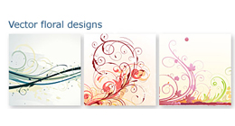 Vector floral backgrounds