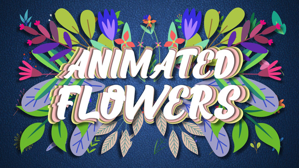 Animated Flowers - VideoHive 32690336