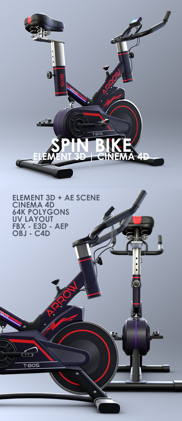 Exercise Spin Bike - 3Docean 32691237