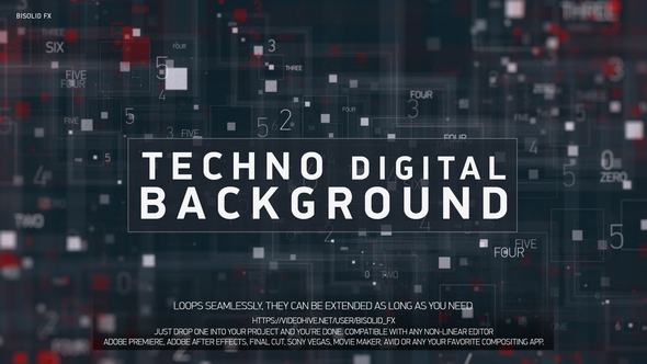 Abstract Digital Hi Tech Lines Pattern Numbers Background alt