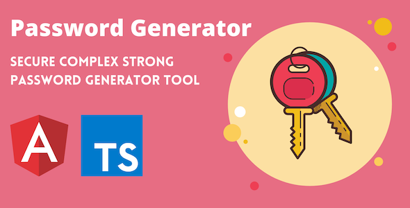 Secure Password Generator Tool Full Production Ready App (Angular 11 & Typescript)