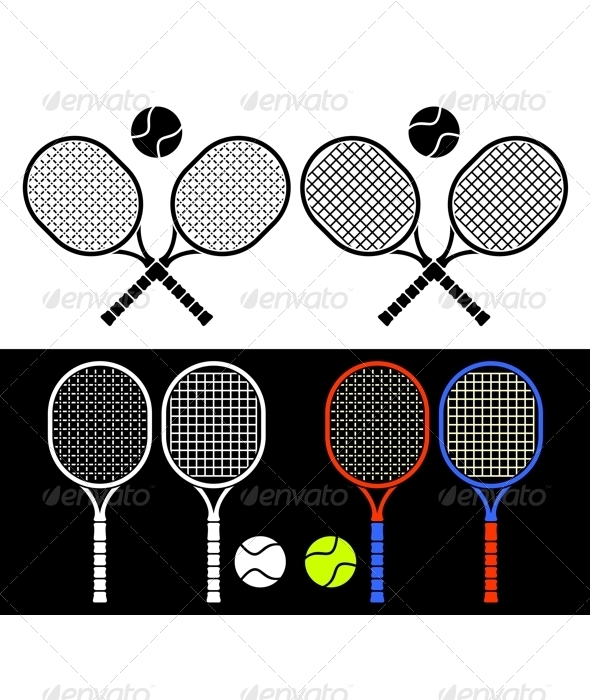 Tennis rackets. - Sports/Activity Conceptual