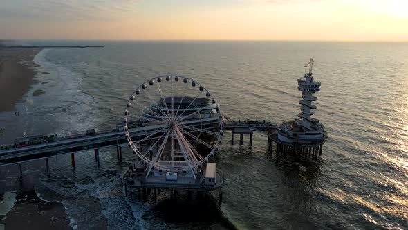 Scheveningen Beach Netherlands The Ferris Wheel The Pier at Scheveningen The Hague The Netherlands alt