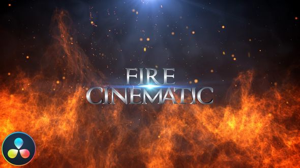 Fire Cinematic Titles - DaVinci Resolve