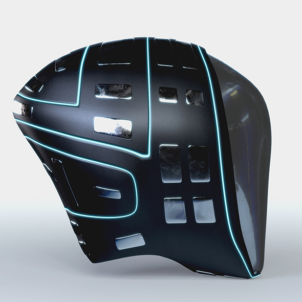 Helmet Futuristic PBR - 3Docean 32712771