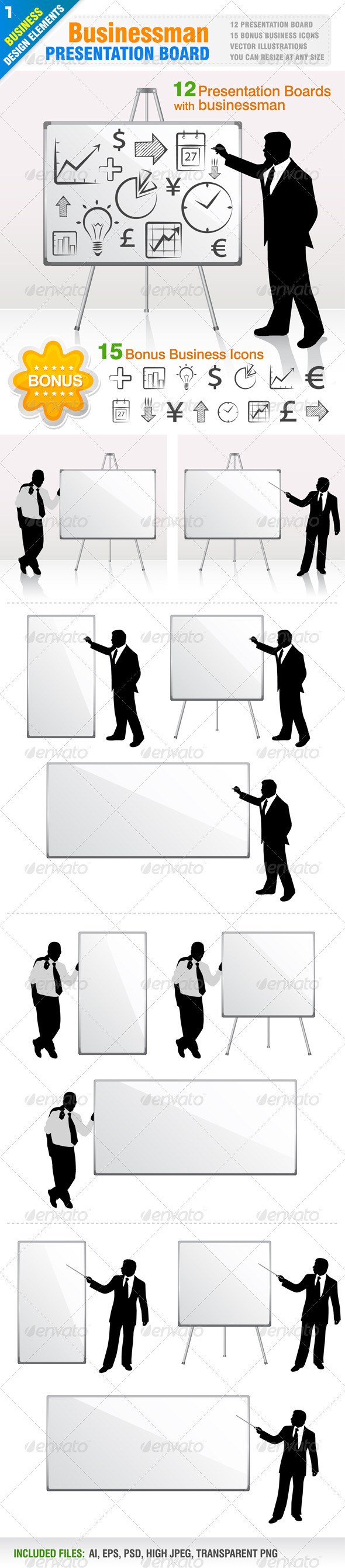 12 Businessman Presentation - Business Conceptual