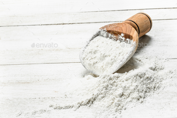 Scoop with flour. - Stock Photo - Images