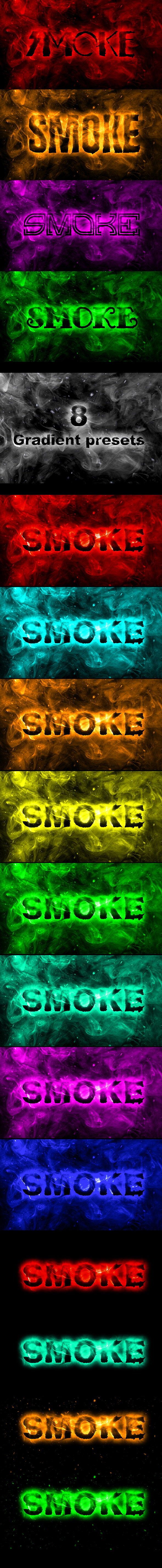 Realistic Smoke Editable Text