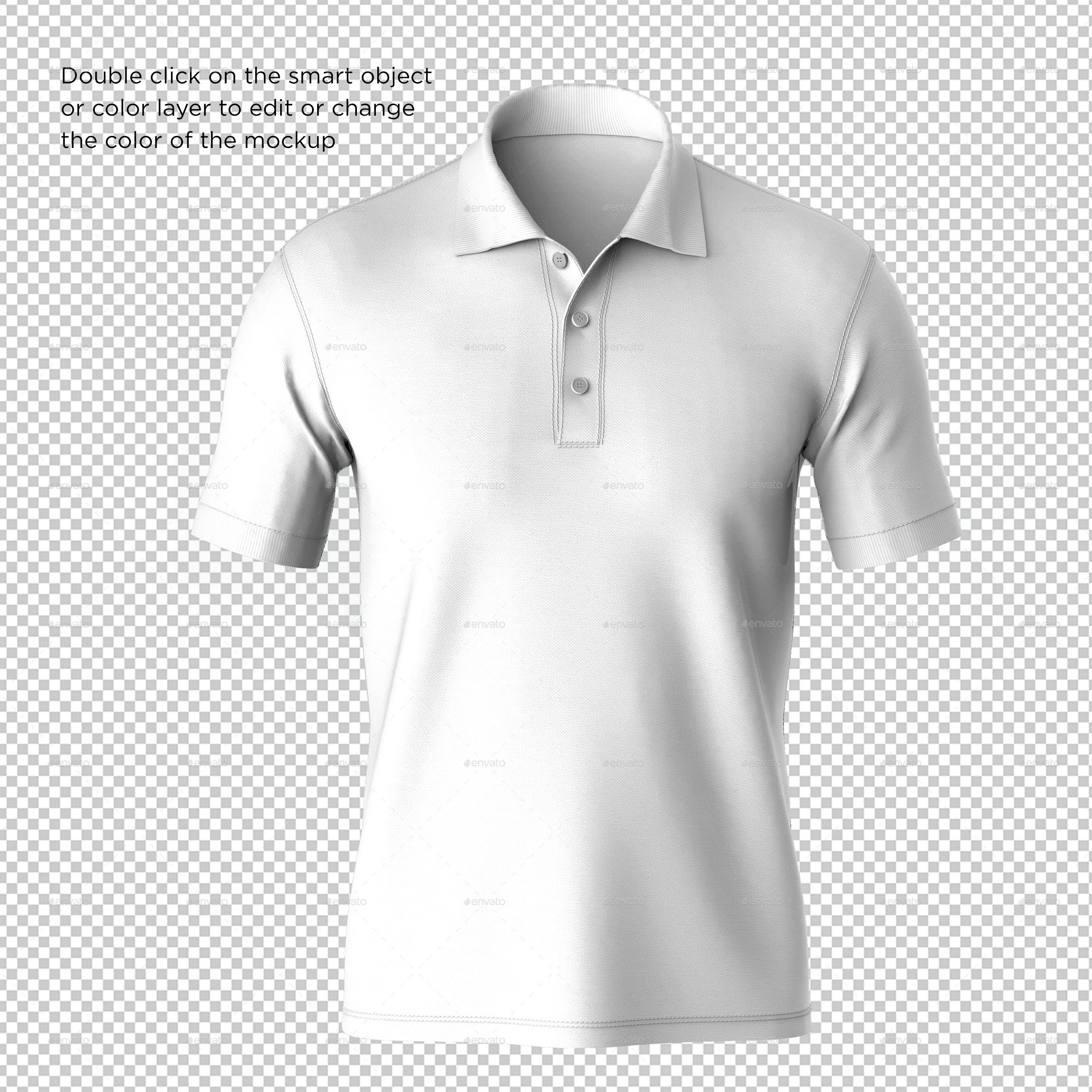 Download Short Sleeve Polo Shirt Mockup By Acehdesign Graphicriver