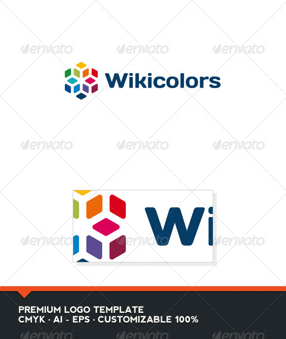 Wiki Colors Logo Template - Abstract Logo Templates