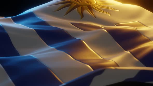 Uruguay - Stylized Flag alt