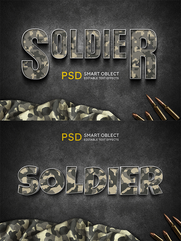 Soldier Text Effect Style