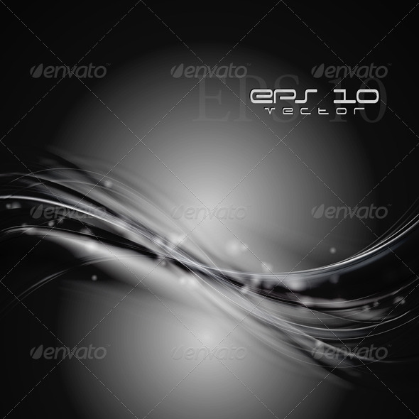 Black wavy design - Backgrounds Decorative