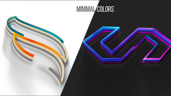 Minimal Colors Logo Intro