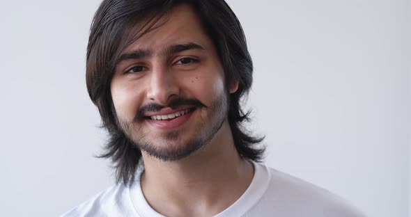 Happy Oriental Man Masculine Power Positive alt