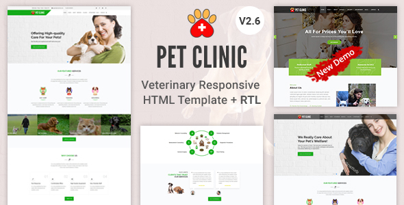 Super Pet Clinic - Veterinary Clinic & Services HTML Template