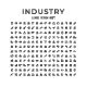 Set Line Icons of Industry