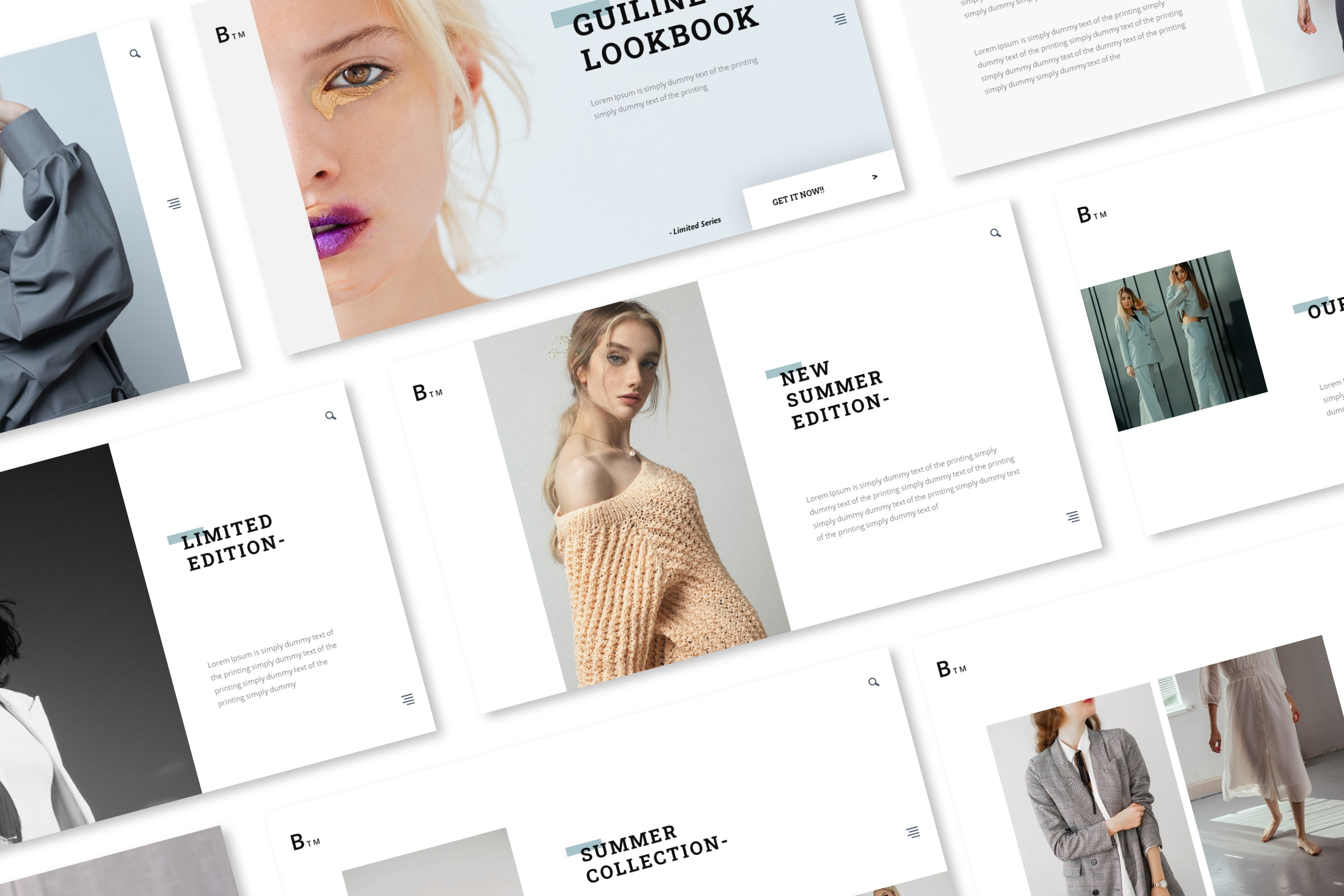 Guiline - Fashion Lookbook Powerpoint Presentation Template by elmous