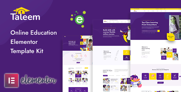 Taleem - Online Education Elementor Template Kit
