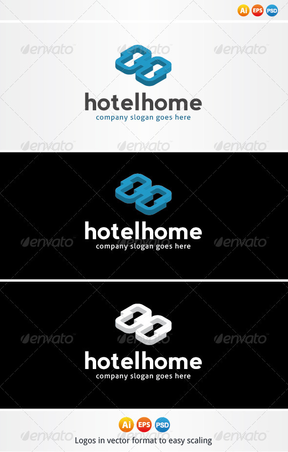 Home Hotel Logo - Letters Logo Templates