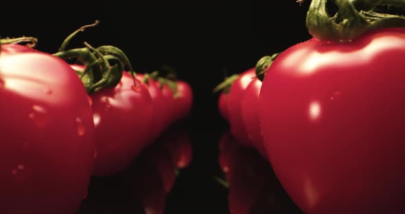 Tomatoes close up shot alt