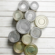 Tin cans with food. - PhotoDune Item for Sale