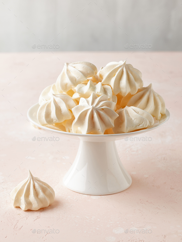 freshly baked meringue cookies Stock Photo by magone PhotoDune