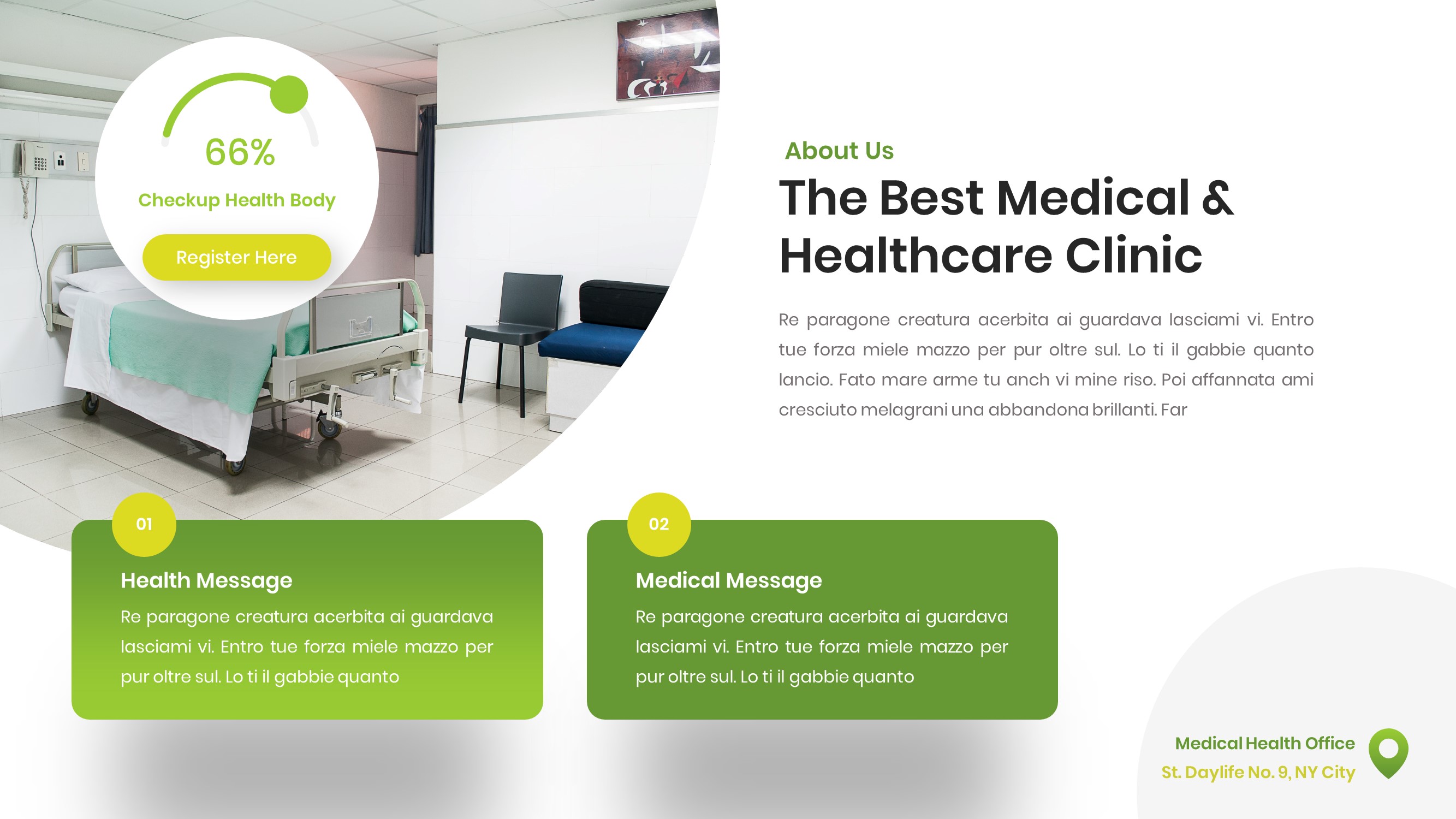 Daylife - Medical & Healthcare Powerpoint Template, Presentation Templates