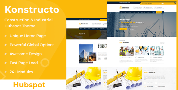 Konstructo - Construction and Architecture Hubspot Theme