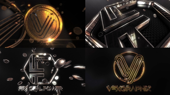 GoldSilver Coin logo - VideoHive 32751317