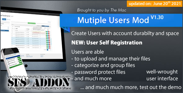 Multiple Users Mod - CodeCanyon 20899893