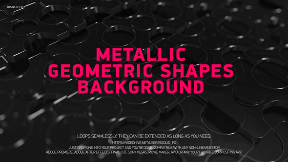 Abstract Metallic Geometric Shapes Background alt