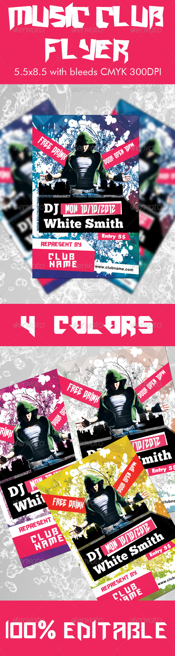 Music Club Flyer - Clubs & Parties Events