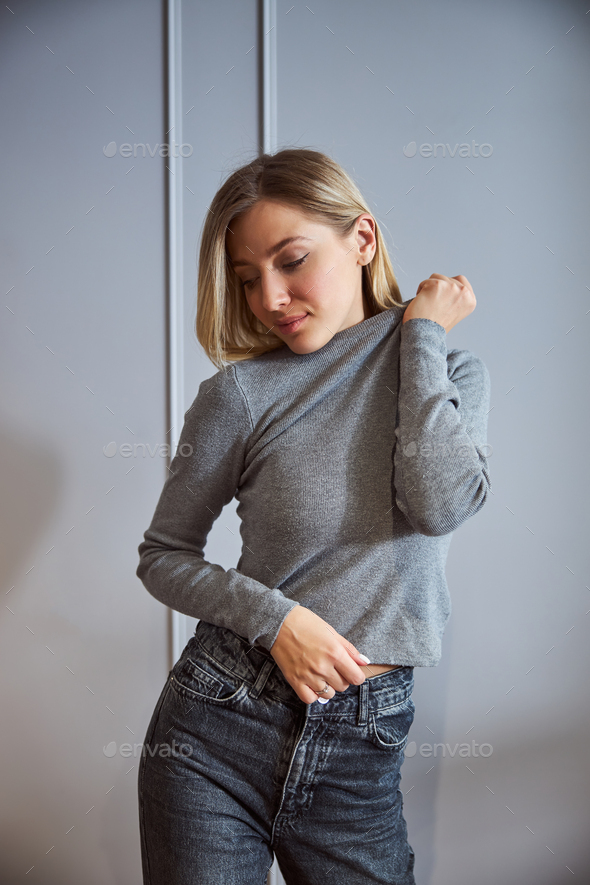 Sweater and 2024 jeans girl