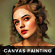 Canvas Painting Photoshop Effect
