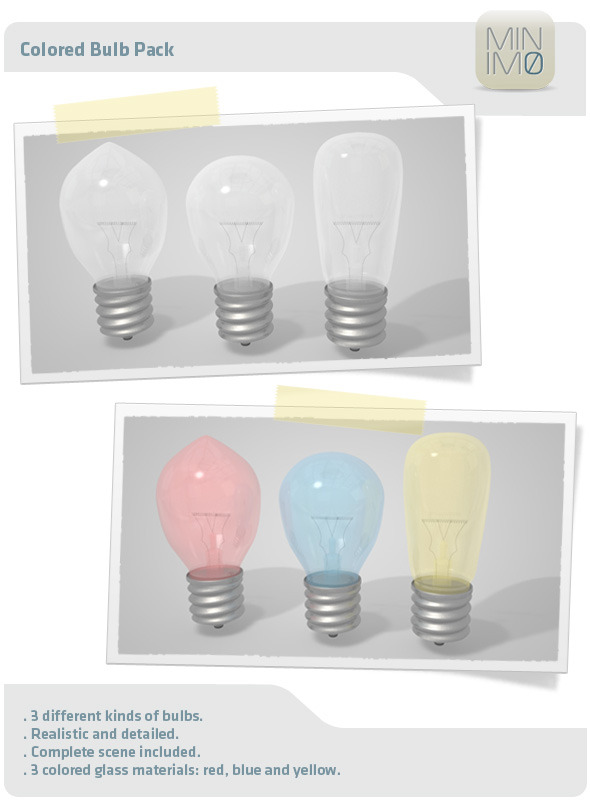 Colored Bulb Pack - 3Docean 3002110