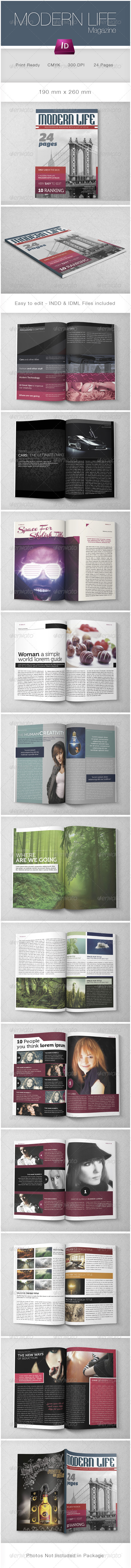 Modern Life Multipurpose Magazine - Magazines Print Templates