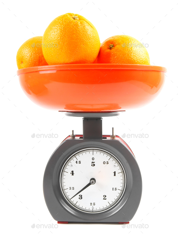 Mechanical Kitchen Scale Yellow, 3D - Envato Elements