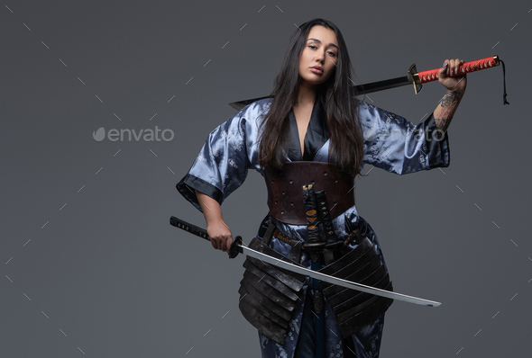 samurai sword poses