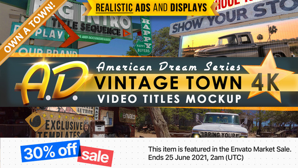 Vintage Town Titles - VideoHive 31902618