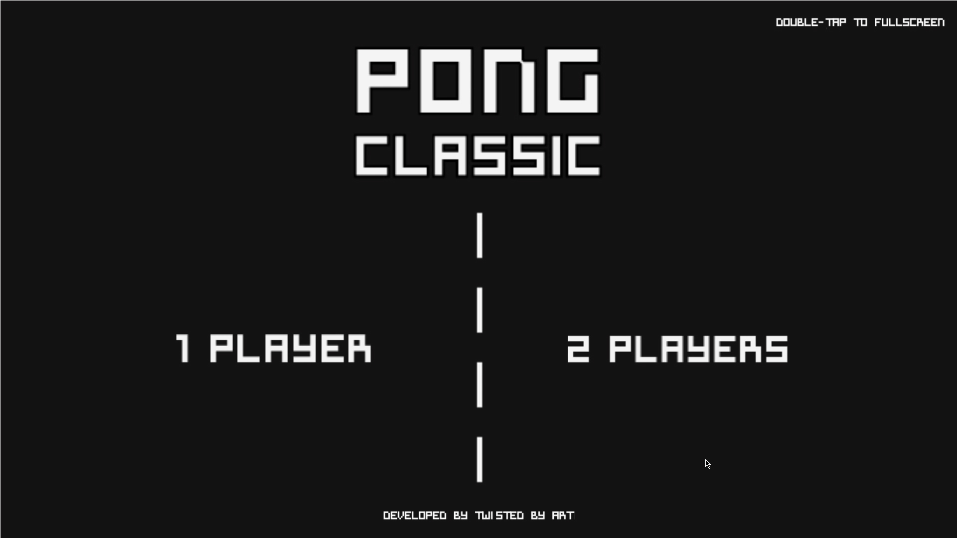 Classic Pong Game (2 Players)