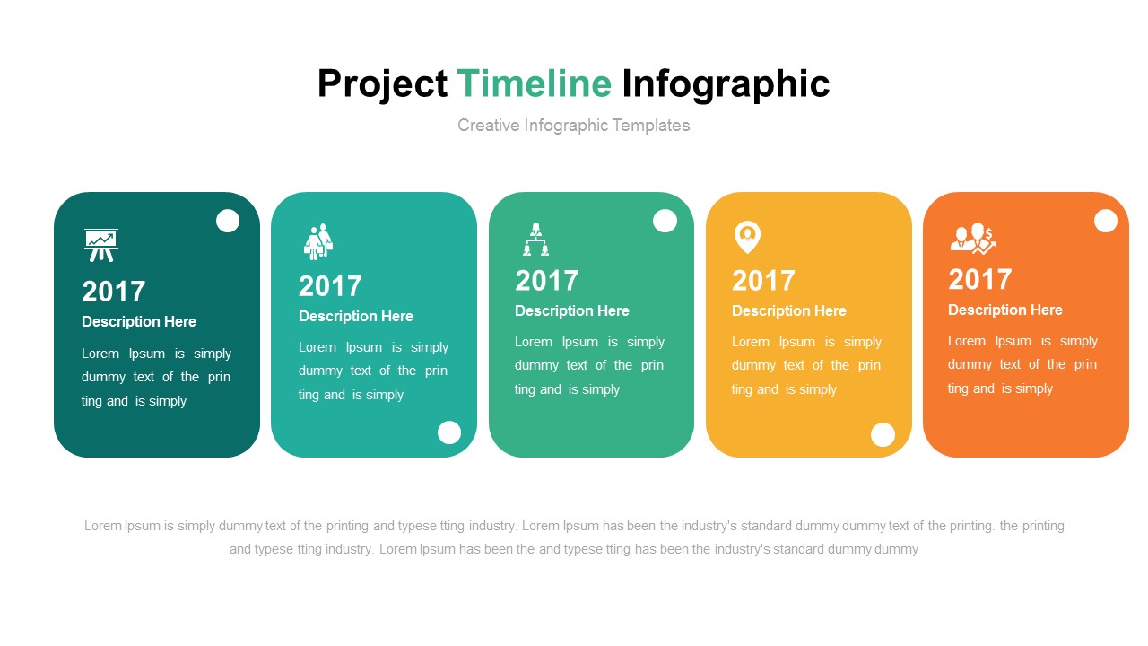 Project Timeline Powerpoint Presentation Template, Presentation Templates